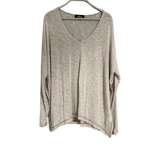 Lulu’s blouse long sleeve split hem pullover knit large loungewear oversized